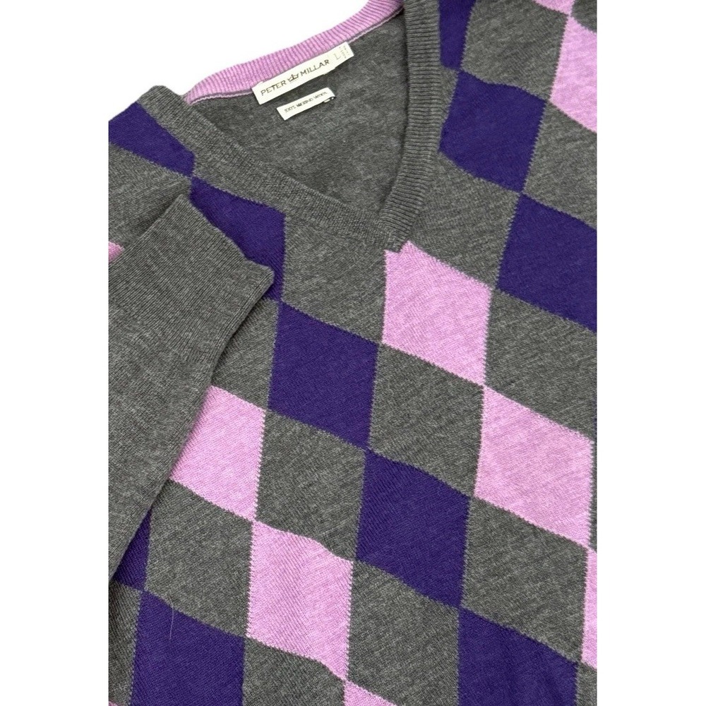 Peter Millar Merino Wool V-neck‎ Sweater Size Large